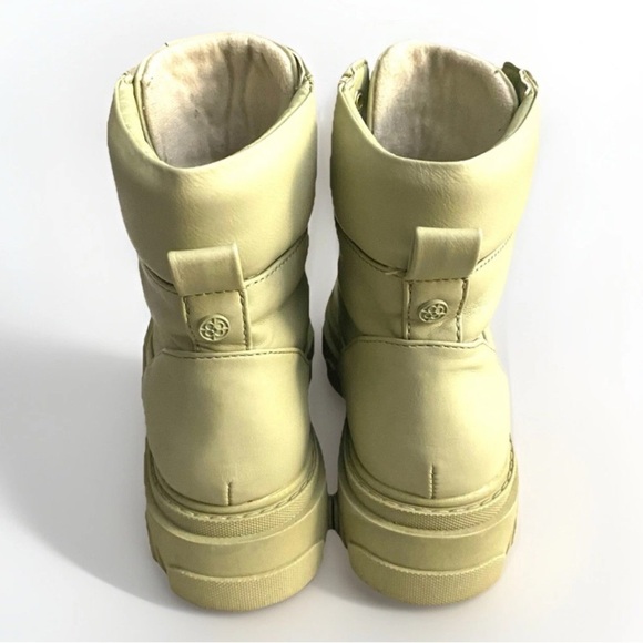 Dejavu Sage Green Women’s Chunky Platform Combat Boots Sz 36 Grunge Style - Picture 3 of 10